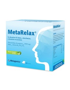 Metagenics Metarelax New Integratore contro Stanchezza, Stress e Tensione muscolare 20 bustine